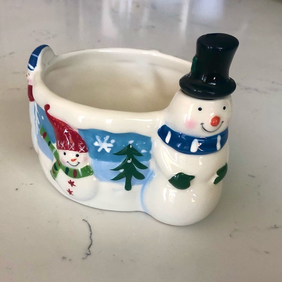 Snowman dip bowl - Picture 2 of 3